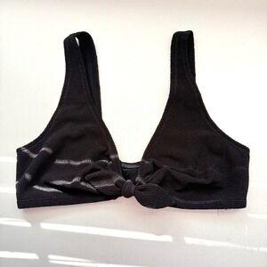 Paris Atelier & Other Stories Crepe Tie Knot Bikini Top Size 12